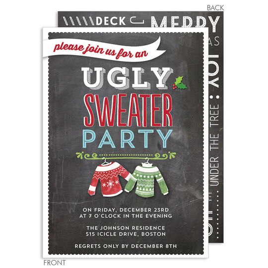 Ugly Sweater Party Invitations